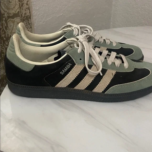 Adidas Samba Green and Black Sneakers Size Women 9, EU 41 1/3 - Picture 3 of 9